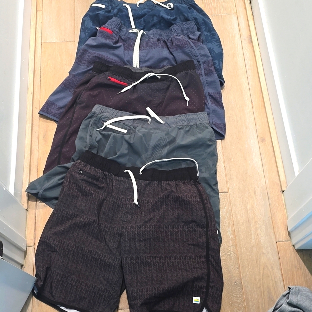 5 Pairs VUORI BANKS Shorts